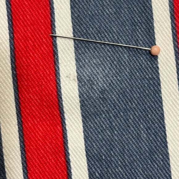 Wrangler Red White and Blue High Rise, Flare, Button Fly Denim Jeans - Picture 9 of 14